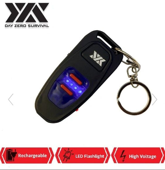 DZS STUN GUN SMALL AS A KEY FOB WITH LED FLASHLIGHT, USB CHARGING - Safe At College