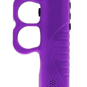 PURPLE ELECTRO GRIP MULTI-FUNCTIONAL KNUCKLE STYLE STUN GUN FLASHLIGHT WITH GLASS BREAKER - Safe At College
