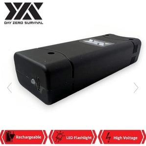 DZS BLACK SLIM MINI RECHARGEABLE STUN GUN WITH LED LIGHT - Safe At College